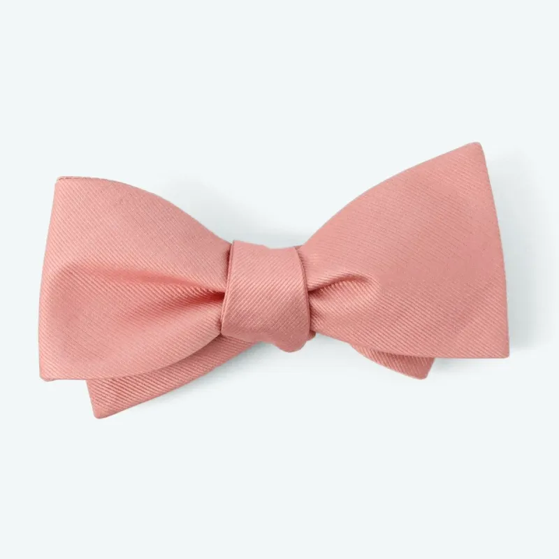 Grosgrain Solid Dusty Blush Bow Tie sold by The Tie Bar
