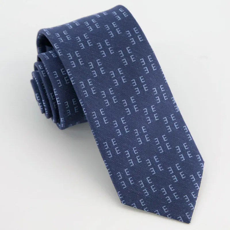 Monogram Navy E Tie sold by The Tie Bar