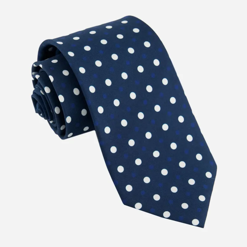Hidden Dots Navy Tie sold by The Tie Bar