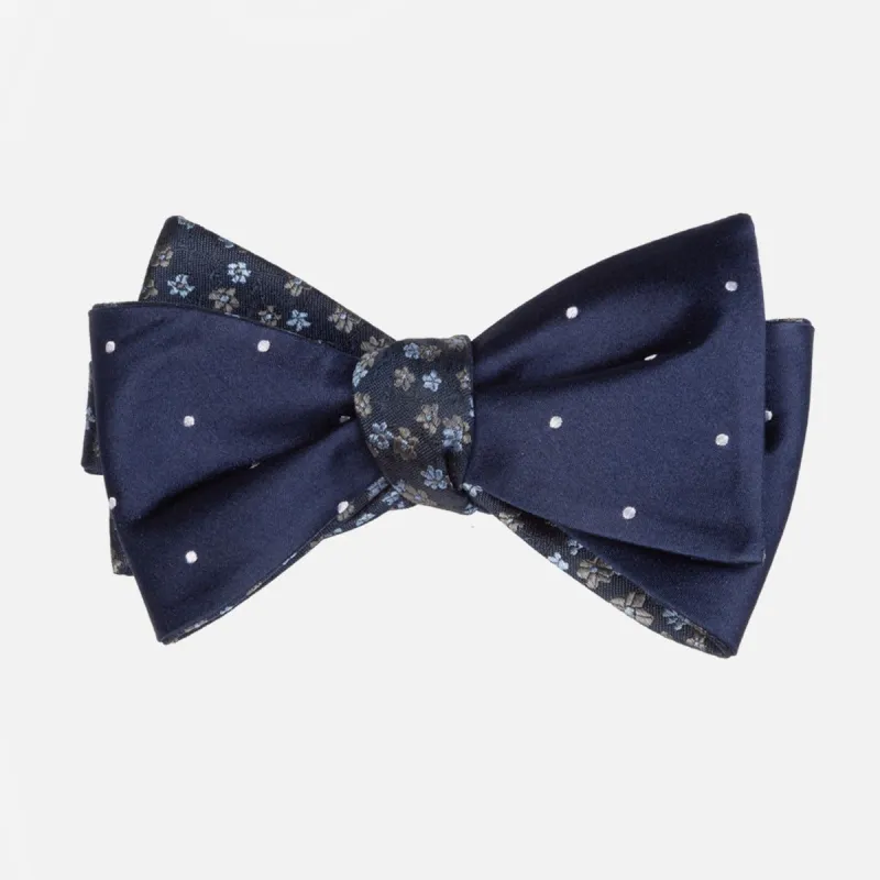 Milligan Dots Navy Bow Tie sold by The Tie Bar