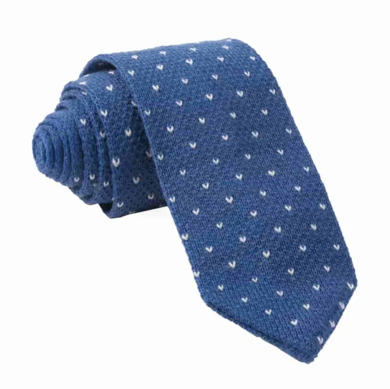 Birdseye Knit Classic Blue Tie sold by The Tie Bar