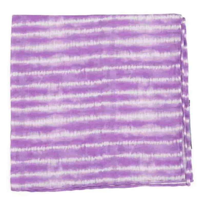 Day Dreamer Stripe Lavender Pocket Square sold by The Tie Bar
