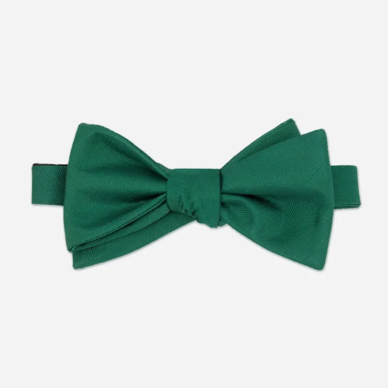 Grosgrain Solid Hunter Bow Tie sold by The Tie Bar