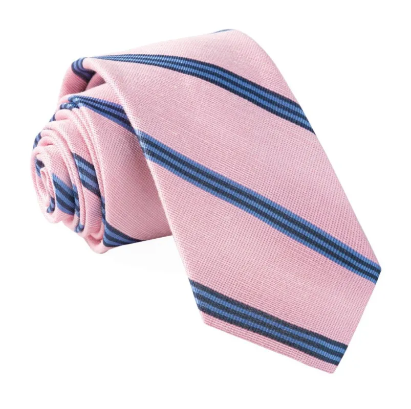 Topside Stripe Pink Tie sold by The Tie Bar