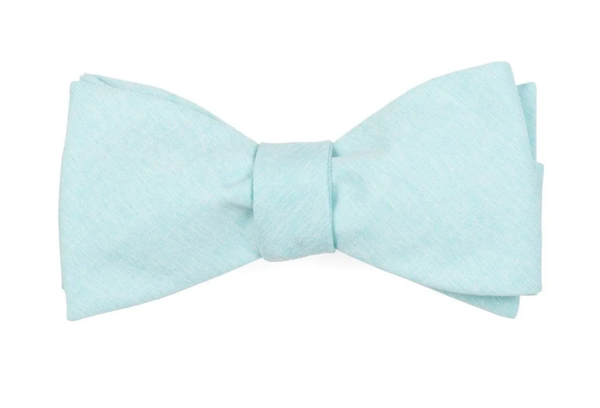 Sunset Solid Mint Bow Tie sold by The Tie Bar