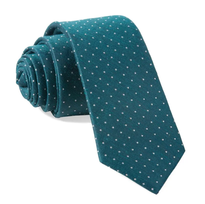 Bhldn Destination Dots Emerald Tie sold by The Tie Bar