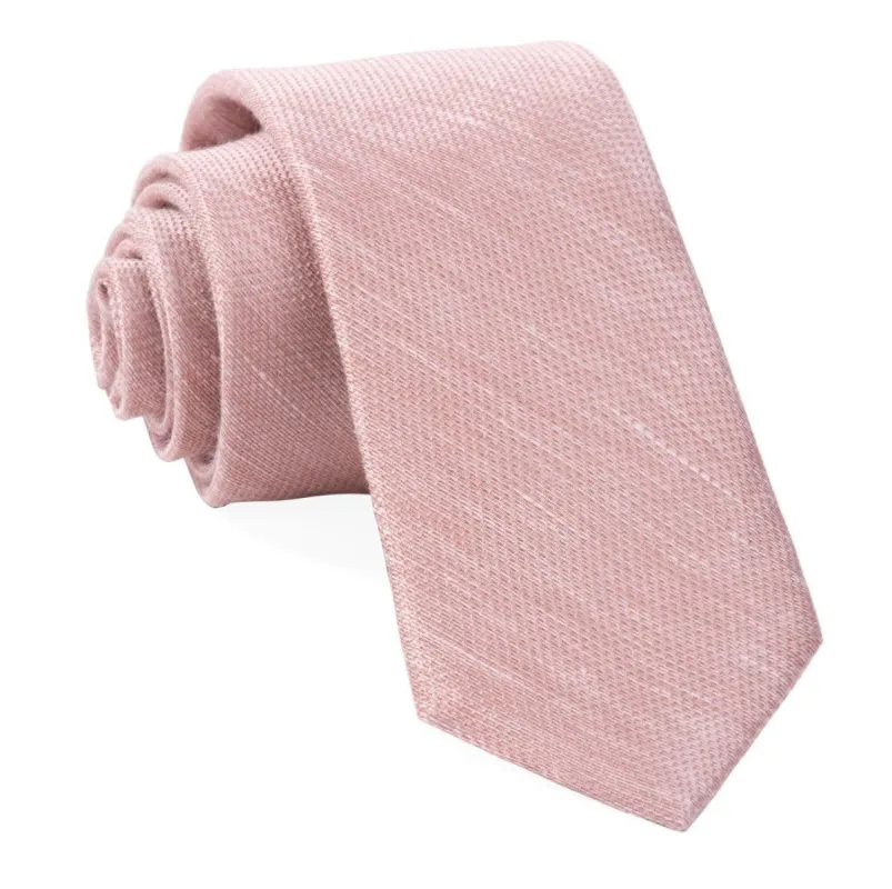 Bhldn Jet Set Solid Rose Quartz Tie sold by The Tie Bar