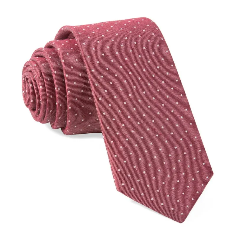Bhldn Destination Dots Burgundy Tie sold by The Tie Bar