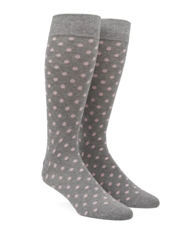 Circuit Dots Blush Pink Dress Socks sold by The Tie Bar
