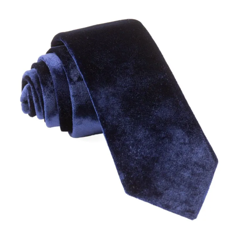 Formal Velvet Navy Tie sold by The Tie Bar