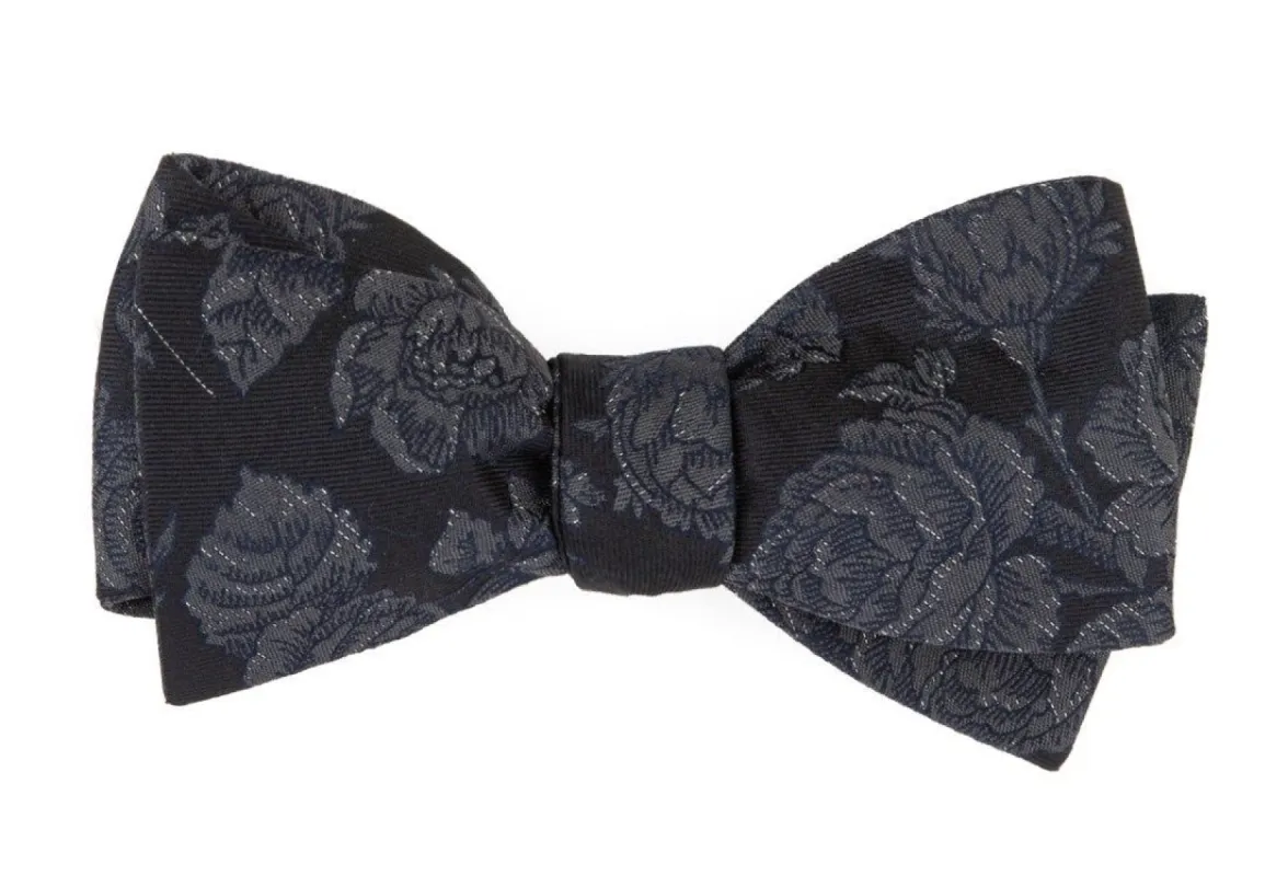 Ritz Floral Black Bow Tie sold by The Tie Bar