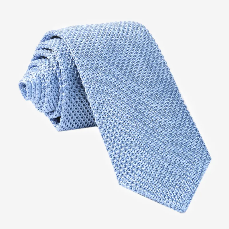Pointed Tip Knit Sky Tie sold by The Tie Bar