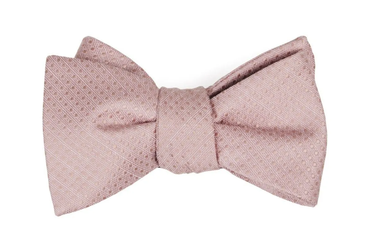 Dotted Spin Blush Pink Bow Tie sold by The Tie Bar