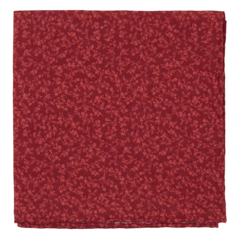 Floral Webb Red Pocket Square sold by The Tie Bar