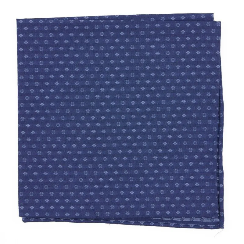 District Geo Navy Pocket Square sold by The Tie Bar