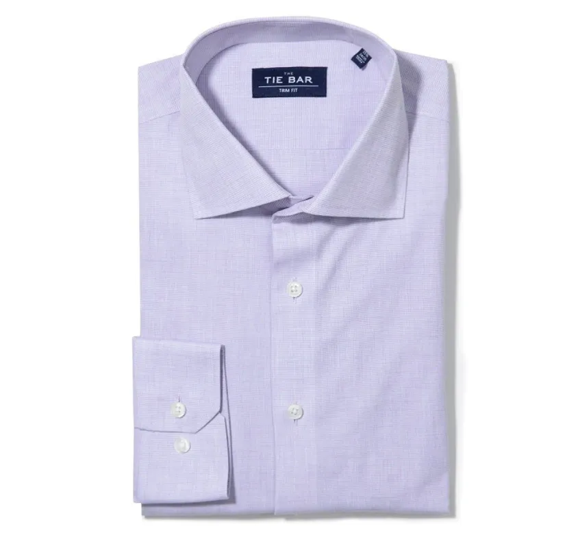 Summer Solid Lavender Non-Iron Dress Shirt sold by The Tie Bar