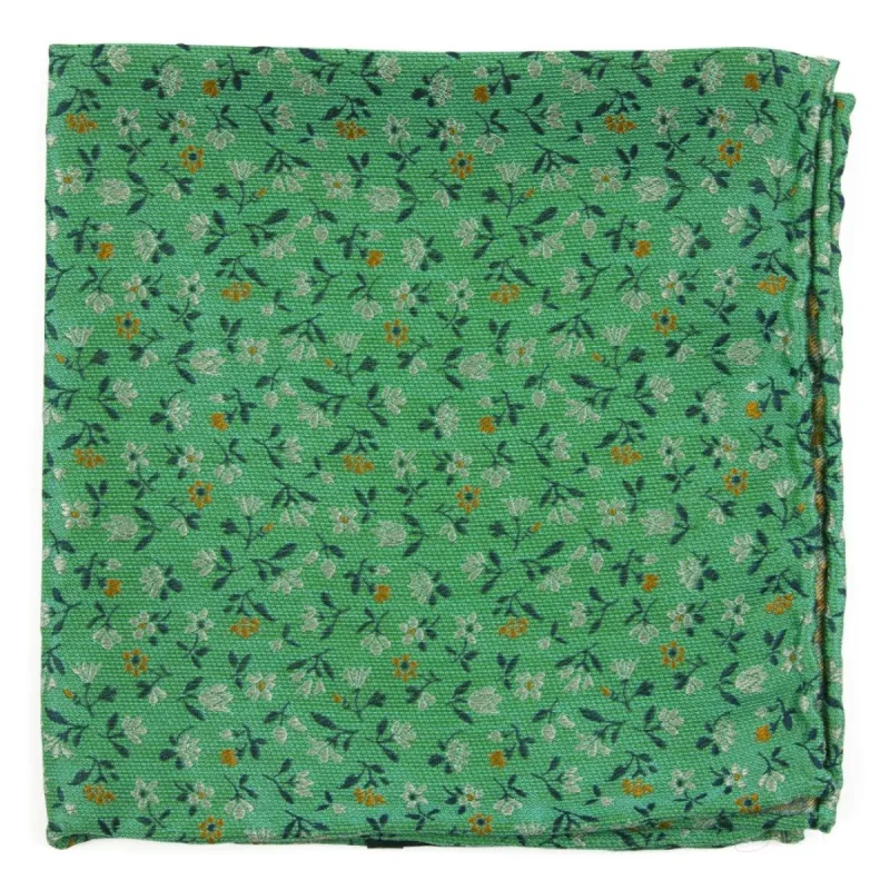 Floral Acres Mint Pocket Square sold by The Tie Bar