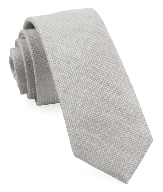 Bhldn Jet Set Solid Grey Tie sold by The Tie Bar