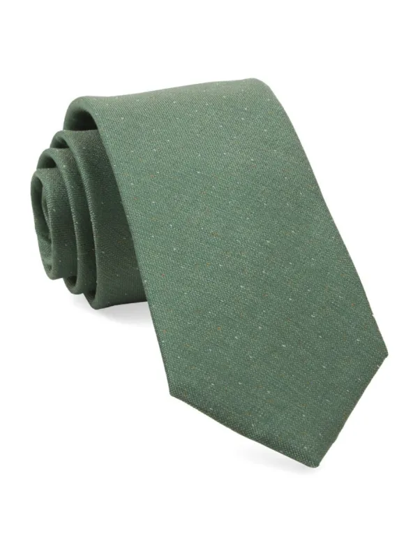 Flecked Solid Green Tie sold by The Tie Bar