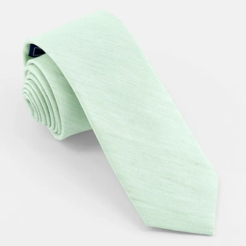 Linen Row Dusty Sage Tie sold by The Tie Bar