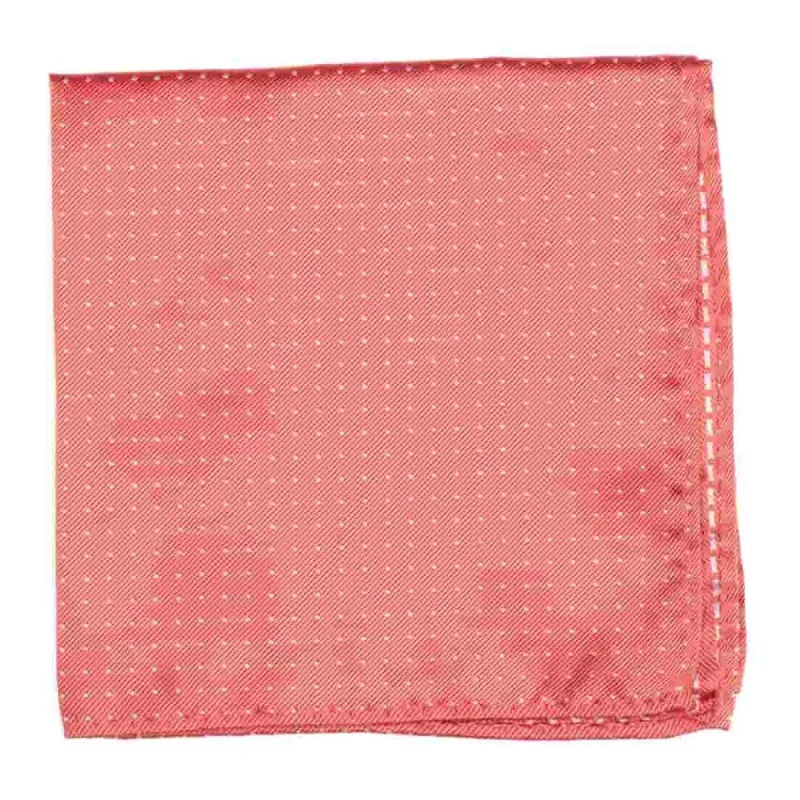 Mini Dots Coral Pocket Square sold by The Tie Bar