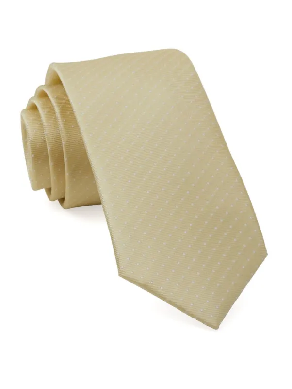 Mini Dots Butter Tie sold by The Tie Bar