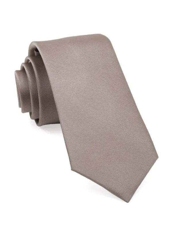 Grosgrain Solid Sandstone Tie sold by The Tie Bar
