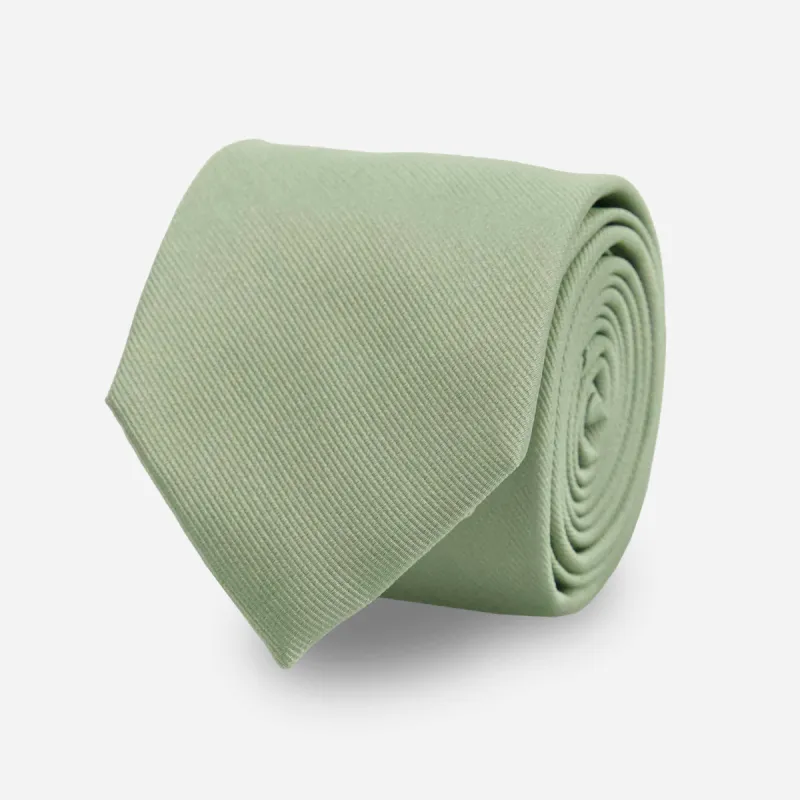 Grosgrain Solid Sage Green Tie sold by The Tie Bar