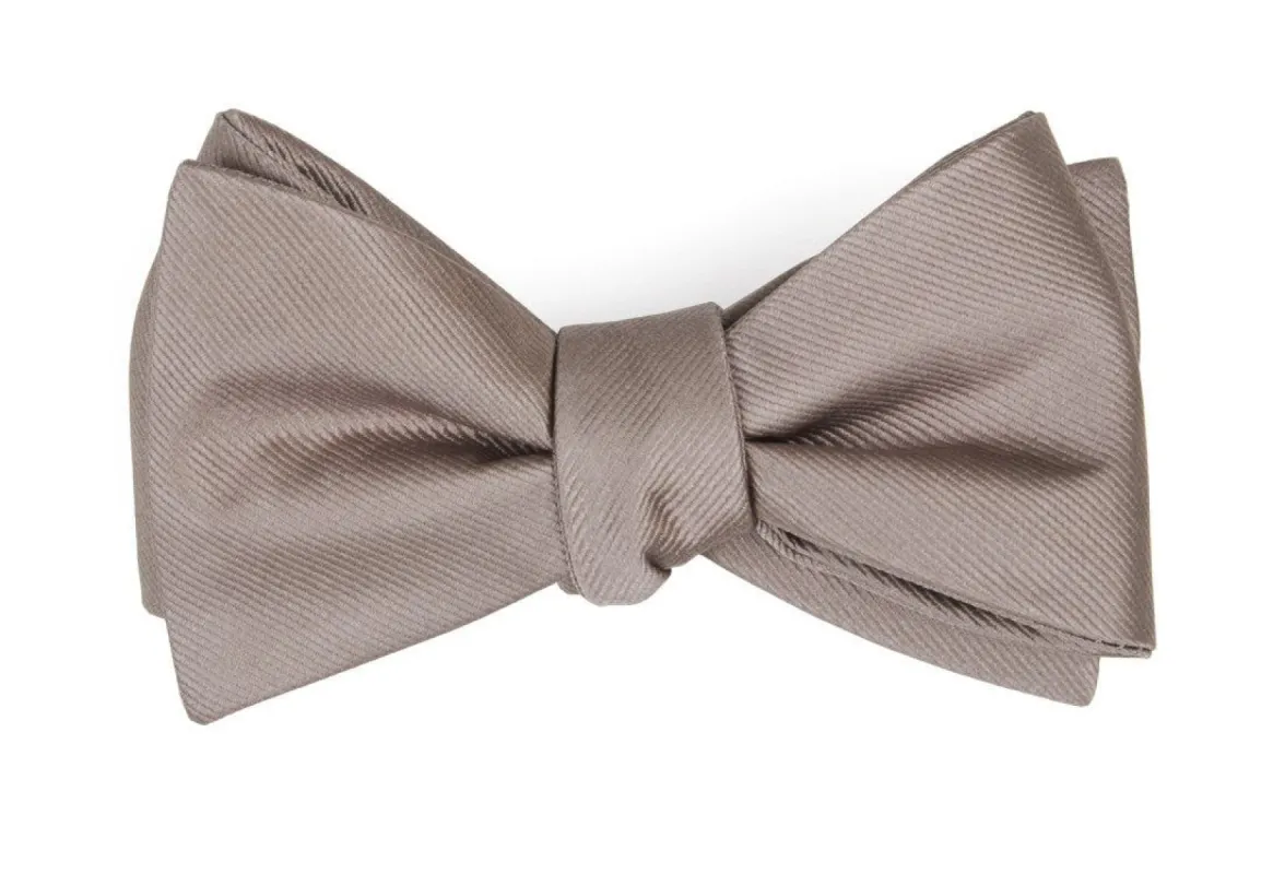Grosgrain Solid Sandstone Bow Tie sold by The Tie Bar