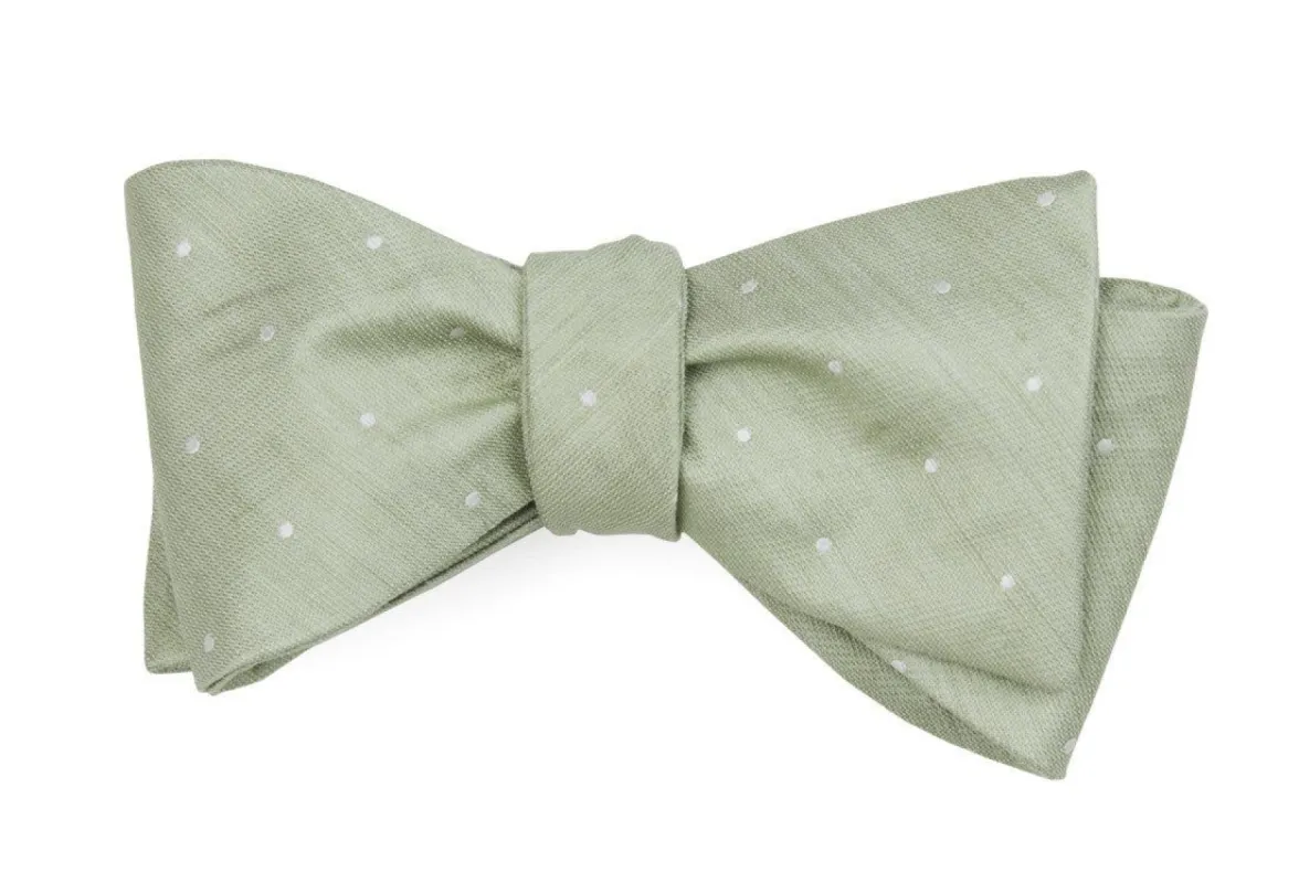 Bulletin Dot Sage Green Bow Tie sold by The Tie Bar
