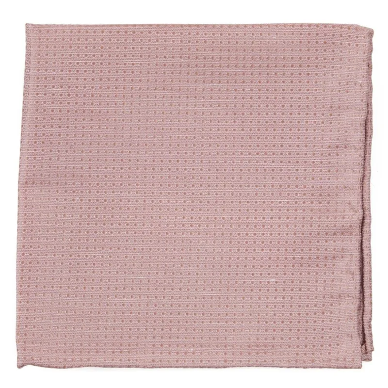 Dotted Spin Blush Pink Pocket Square sold by The Tie Bar