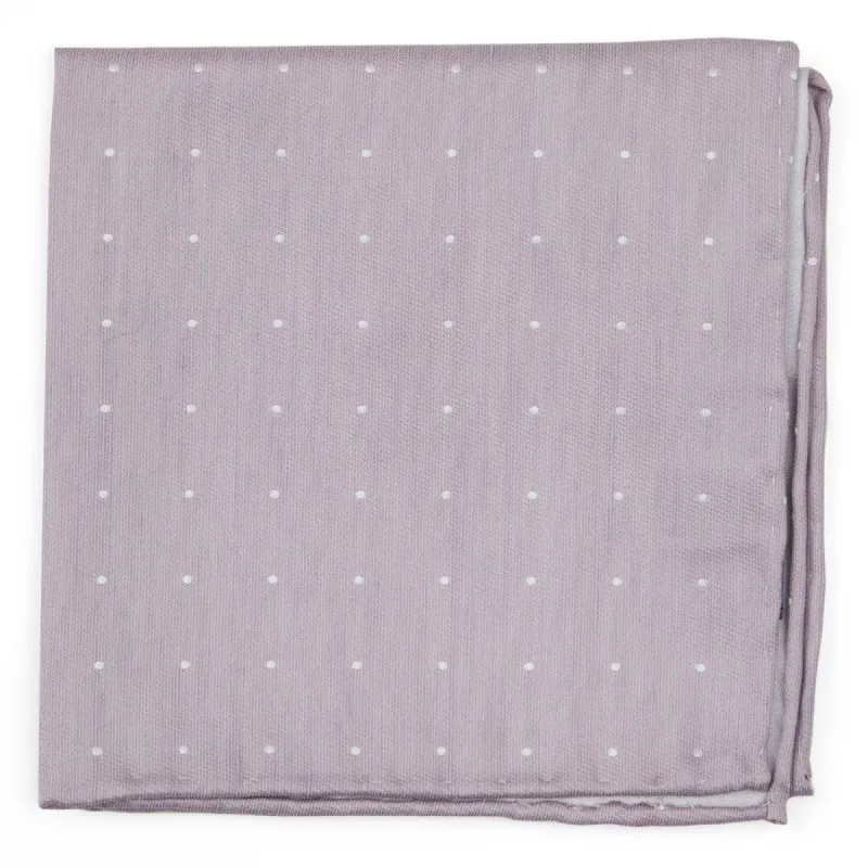 Bulletin Dot Mauve Stone Pocket Square sold by The Tie Bar
