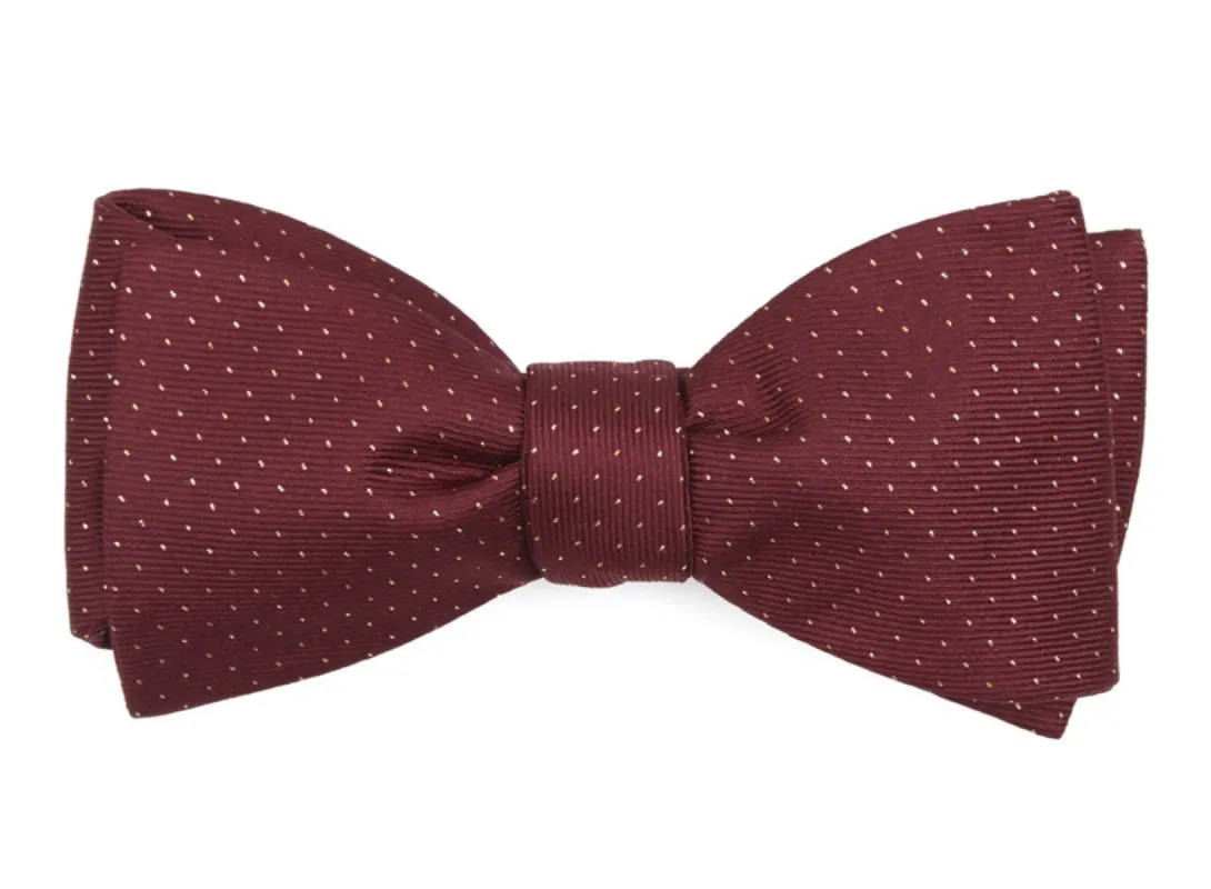 Flicker Burgundy Bow Tie sold by The Tie Bar