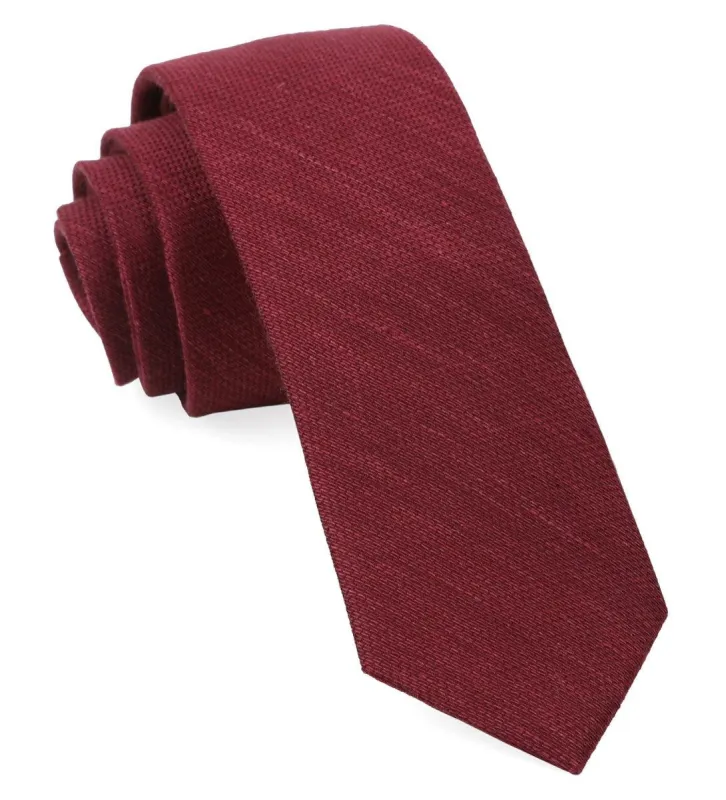 Bhldn Festival Textured Solid Black Cherry Tie sold by The Tie Bar