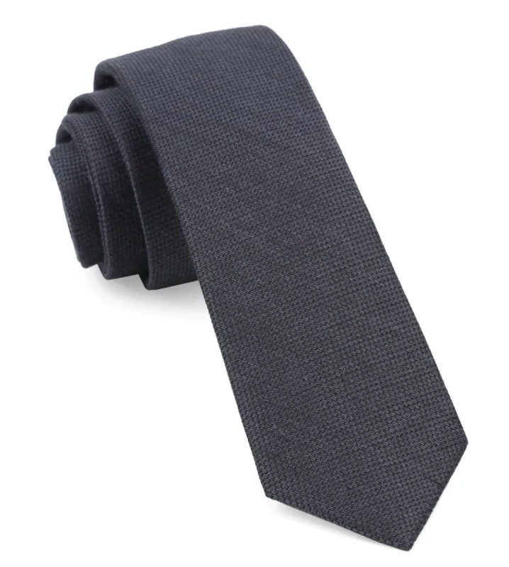 Bhldn Festival Textured Solid Pewter Tie sold by The Tie Bar