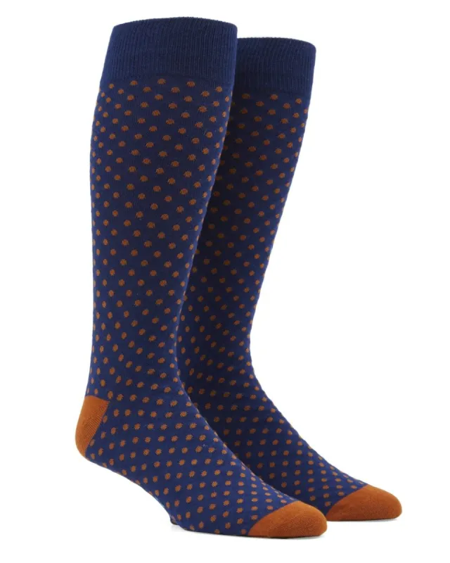 Pindot Amber Dress Socks sold by The Tie Bar
