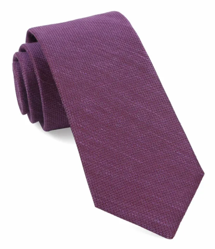 Jet Set Solid Azalea Tie sold by The Tie Bar