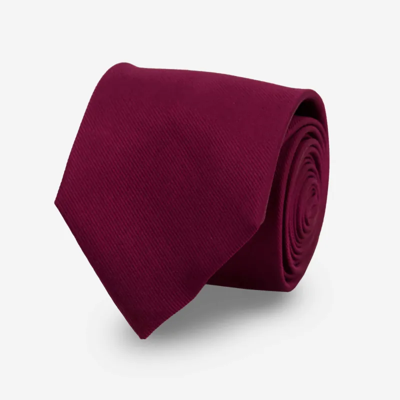 Grosgrain Solid Wine Tie sold by The Tie Bar
