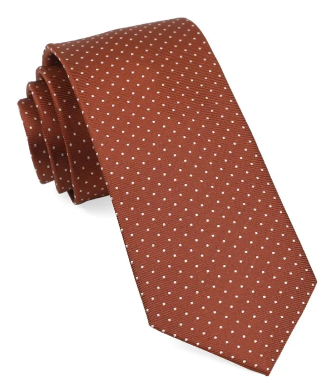 Mini Dots Copper Tie sold by The Tie Bar