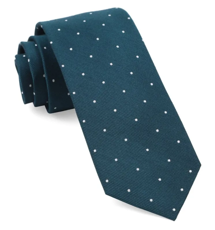 Dotted Report Teal Tie sold by The Tie Bar