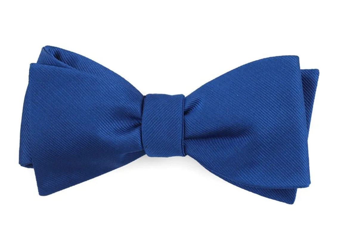 Grosgrain Solid Royal Blue Bow Tie sold by The Tie Bar