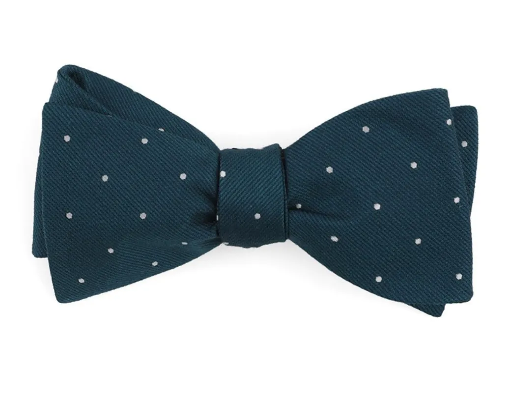 Dotted Report Teal Bow Tie sold by The Tie Bar