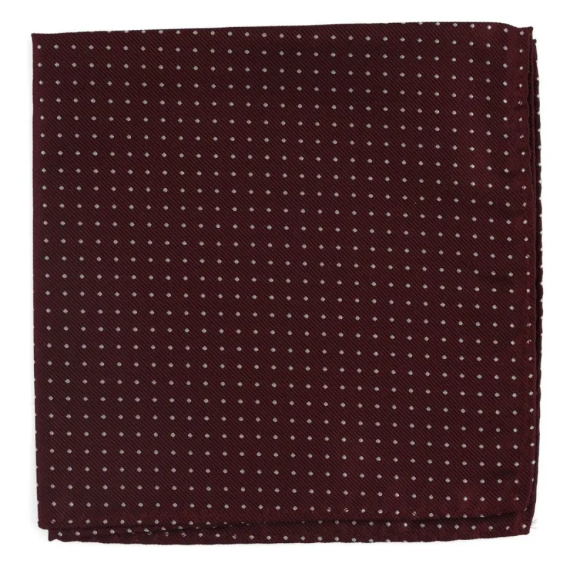 Mini Dots Wine Pocket Square sold by The Tie Bar