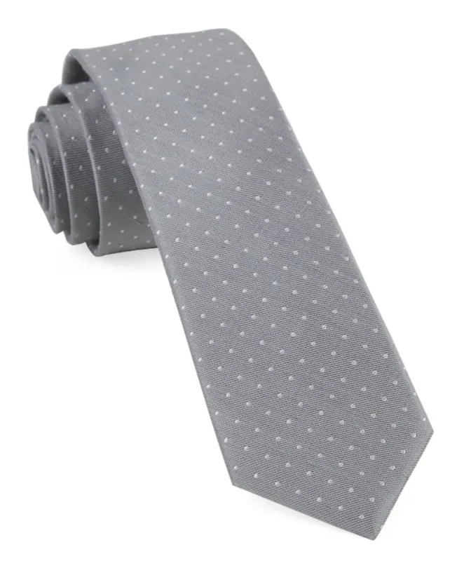 Bhldn Grey Dot Grey Tie sold by The Tie Bar