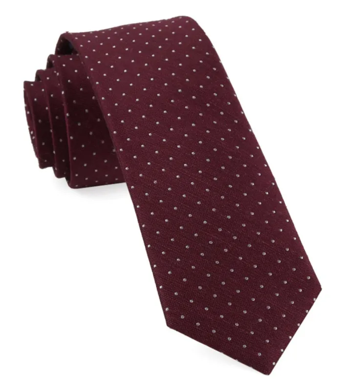 Bhldn Black Cherry Dot Black Cherry Tie sold by The Tie Bar