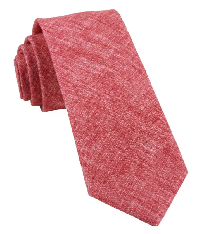 Freehand Solid Red Tie sold by The Tie Bar