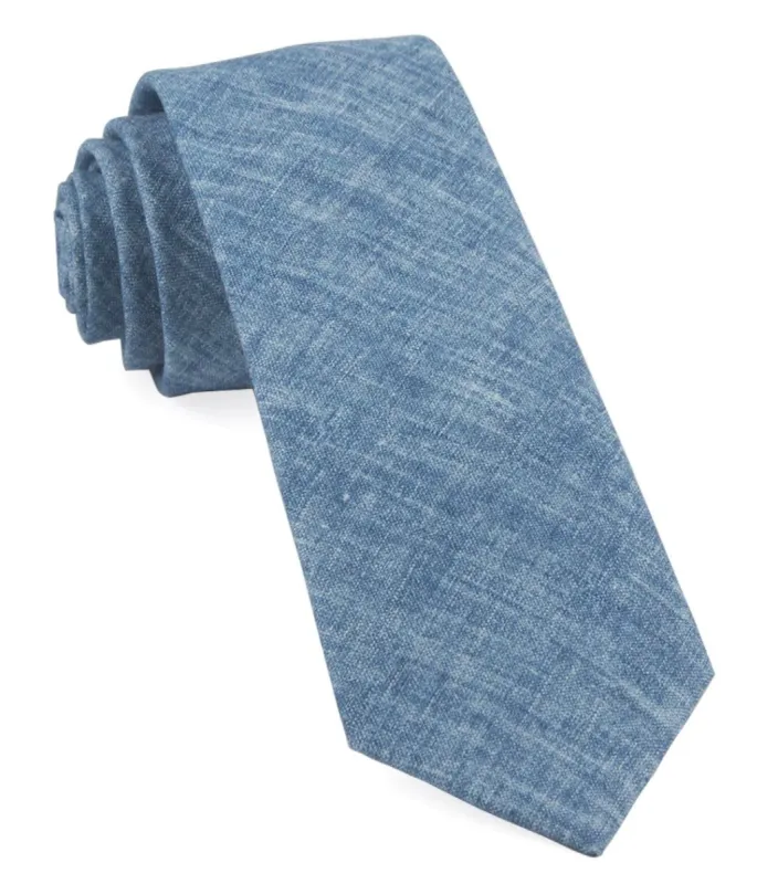 Freehand Solid Classic Blue Tie sold by The Tie Bar
