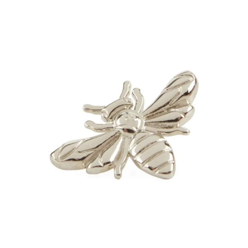 Bee Silver Lapel Pin sold by The Tie Bar
