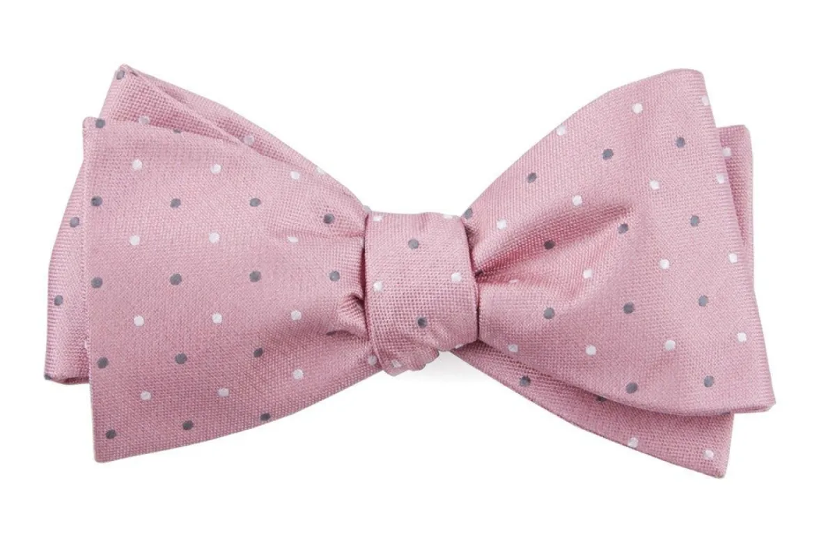 Suited Polka Dots Soft Pink Bow Tie sold by The Tie Bar