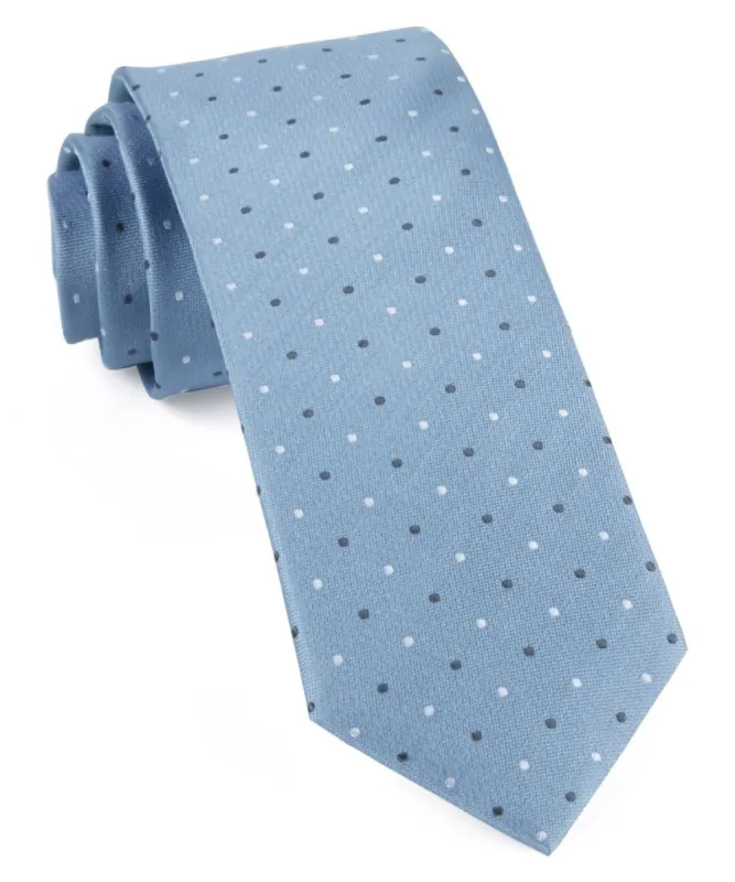 Suited Polka Dots Steel Blue Tie sold by The Tie Bar